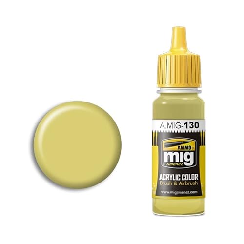 Ammo MIG-0130 Faded Yellow Acrylfarben (17 ml), Mehrfarbig von Ammo