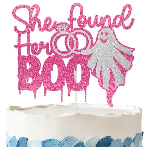 Tortenaufsatz "She Found Her Boo" – Glitzer, "She Found Her Boo Bachelorette" Dekorationen für Junggesellinnenabschiede von Amnbrei