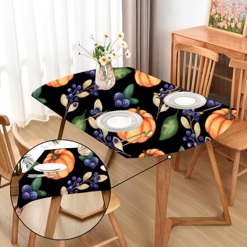 Amonsa Ovale Thanksgiving-Tischdecken mit Gummizug: waschbar, dehnbarer Spandex-Stoff, Esstischdecke, Schutz, Kürbis und Traube, 107,7 x 152,4 cm Amonsa Ovale Thanksgiving-Tischdecken mit Gummizug: waschbar, dehnbarer Spandex-Stoff, Esstischdecke, Schutz, Kürbis und Traube, 107,7 x 152,4 cm von Amonsa