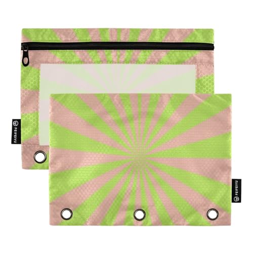 Bindertaschen, 3 Ringe mit Reißverschluss und transparentem Fenster, limettengrün, Lightning-Ringe, Federmäppchen, groß und stabil, 3-Loch-Binder für Klassenzimmer, Schule, Bürobedarf, mehrfarbig, 2 Bindertaschen, 3 Ringe mit Reißverschluss und transparentem Fenster, limettengrün, Lightning-Ringe, Federmäppchen, groß und stabil, 3-Loch-Binder für Klassenzimmer, Schule, Bürobedarf, mehrfarbig, 2 von Amooorous
