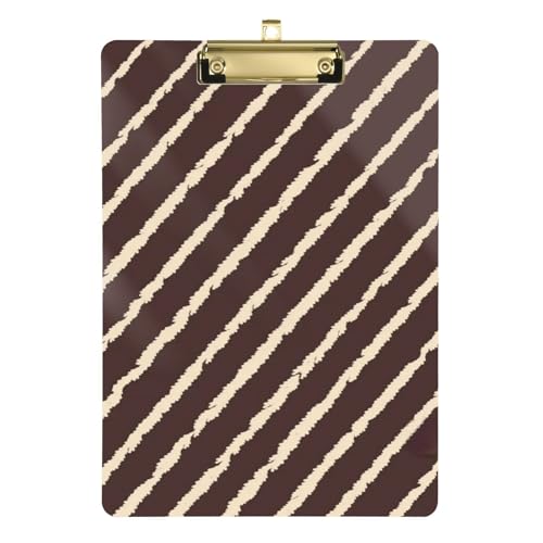 Brown Lines Klemmbrett, Kunststoff, für Trainer, Medizin, Klassenzimmer, Größe 22,9 x 30,5 cm Brown Lines Klemmbrett, Kunststoff, für Trainer, Medizin, Klassenzimmer, Größe 22,9 x 30,5 cm von Amooorous