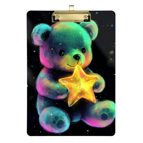 Cartoon-Klemmbrett, niedlicher Farbbär, A4, Schul-Klemmbrett, Standardloch für das erste Jahr, Lehrer, Must Haves Tabla para escribir con Clip, Größe 22,9 x 30,5 cm Cartoon-Klemmbrett, niedlicher Farbbär, A4, Schul-Klemmbrett, Standardloch für das erste Jahr, Lehrer, Must Haves Tabla para escribir con Clip, Größe 22,9 x 30,5 cm von Amooorous