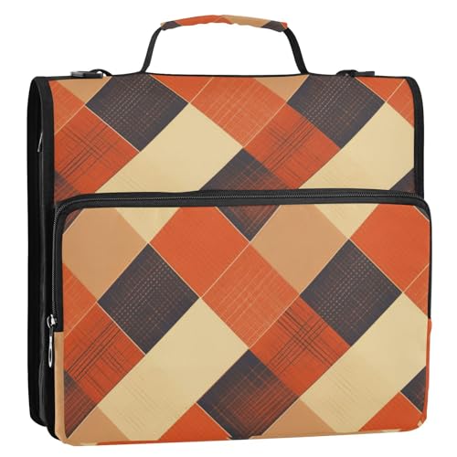 Dokumentenmappe mit 3 Ringen, 3,8 cm, Reißverschluss, mit Schultergurt und Griff, mehrere Taschen, Dokumentenmappe, Organizer für Schule und Büro, Cartera con cremallera Dokumentenmappe mit 3 Ringen, 3,8 cm, Reißverschluss, mit Schultergurt und Griff, mehrere Taschen, Dokumentenmappe, Organizer für Schule und Büro, Cartera con cremallera von Amooorous