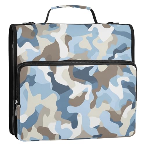 Dokumentenmappe mit 3 Ringen, stabiler Reißverschluss, mit Riemen, mehrere Taschen, geeignet für Mittelschule, Gestor de encuadernación de documentos Dokumentenmappe mit 3 Ringen, stabiler Reißverschluss, mit Riemen, mehrere Taschen, geeignet für Mittelschule, Gestor de encuadernación de documentos von Amooorous