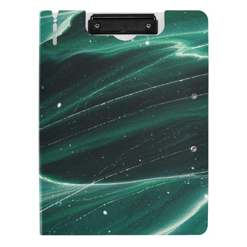 Faltbare Klemmbretter mit künstlichem Glitzer, Marmor-Maserung, marinegrün, A4-Klemmbrett mit Padfolio für die Schule Faltbare Klemmbretter mit künstlichem Glitzer, Marmor-Maserung, marinegrün, A4-Klemmbrett mit Padfolio für die Schule von Amooorous