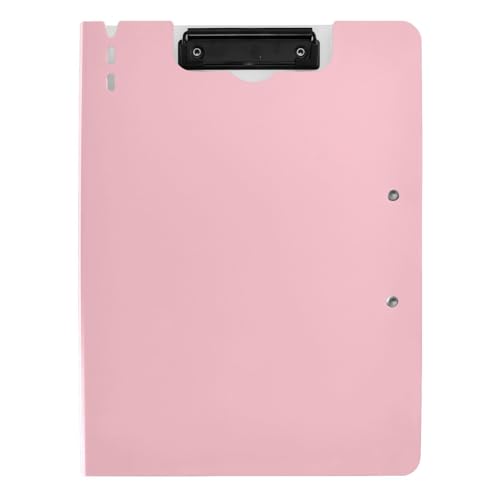 Faltbares Klemmbrett, einfarbig, A4, für die Schule, Pink von Amooorous