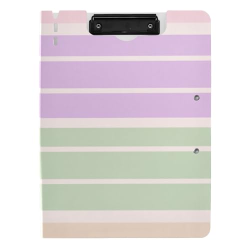 Faltbares Klemmbrett, weich, grün, lila, beige, gestreift, A4, Klemmbrett für Büro Faltbares Klemmbrett, weich, grün, lila, beige, gestreift, A4, Klemmbrett für Büro von Amooorous