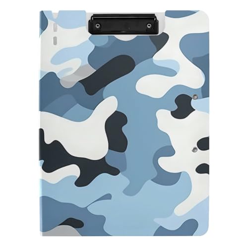 Faltbares Klemmbrett Camouflage Blau A4 Klemmbrett mit Ordner für die Krankenpflege von Amooorous