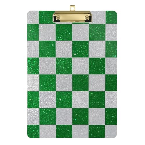 Gefälschtes Glitzer-Schachbrett-Quadrate, A4, Polizei-Klemmbrett, Taschengröße, Krankenschwester-Klemmbrett, Acryl, niedlich, für Fußball, Softball, Trainer, Tabla para escribir Größe 22,9 x 30,5 cm Gefälschtes Glitzer-Schachbrett-Quadrate, A4, Polizei-Klemmbrett, Taschengröße, Krankenschwester-Klemmbrett, Acryl, niedlich, für Fußball, Softball, Trainer, Tabla para escribir Größe 22,9 x 30,5 cm von Amooorous