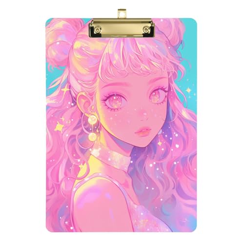 Glitzerndes Baby-Klemmbrett mit Anime-Motiv, A4, horizontal, Kunststoff, für Klassenzimmer, Zubehör für Lehrer, Elementar-Tabellen, Para-Escribir, Größe 22,9 x 30,5 cm Glitzerndes Baby-Klemmbrett mit Anime-Motiv, A4, horizontal, Kunststoff, für Klassenzimmer, Zubehör für Lehrer, Elementar-Tabellen, Para-Escribir, Größe 22,9 x 30,5 cm von Amooorous
