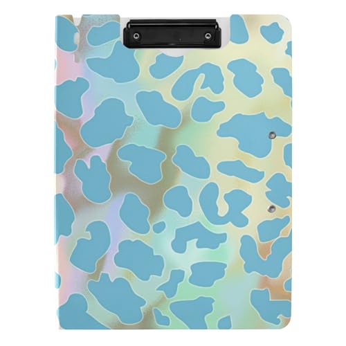 Klappbares Klemmbrett Mystery Blue Golden Geparden-Druck A4 Klemmbrett Folio für Schule Klappbares Klemmbrett Mystery Blue Golden Geparden-Druck A4 Klemmbrett Folio für Schule von Amooorous