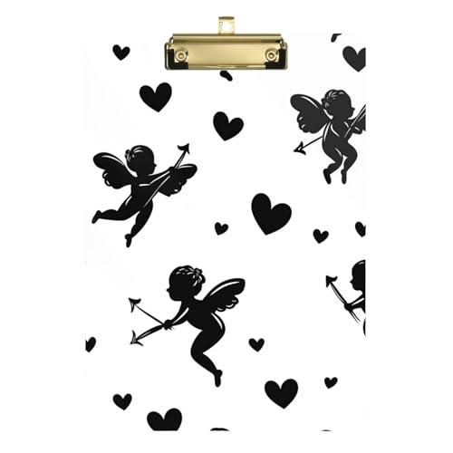 Klemmbrett, A4, Kunststoff, Kunststoff, für Krankenschwestern, Heimunternehmer, Tabla para escribir con Clip, Größe 22,9 x 30,5 cm, Schwarz von Amooorous
