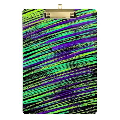 Klemmbrett, transparent, für Klassenzimmer, Zubehör für Lehrer, Grundschule, Größe 22,9 x 30,5 cm, Grün / Violett Klemmbrett, transparent, für Klassenzimmer, Zubehör für Lehrer, Grundschule, Größe 22,9 x 30,5 cm, Grün / Violett von Amooorous