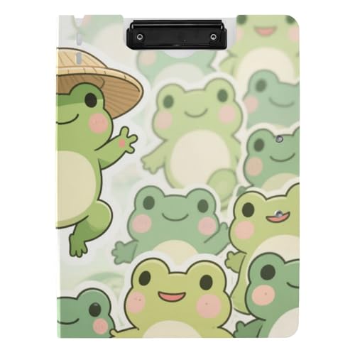 Klemmbrett / Klemmbrett mit niedlichem Frosch, A4, für die Schule Klemmbrett / Klemmbrett mit niedlichem Frosch, A4, für die Schule von Amooorous