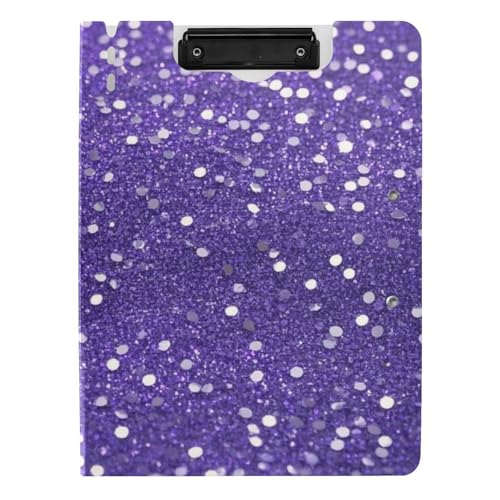 Klemmbrett Faltbares Falscher Glitzer Lila A4 Klemmbrett Clipfolio für Schule Klemmbrett Faltbares Falscher Glitzer Lila A4 Klemmbrett Clipfolio für Schule von Amooorous