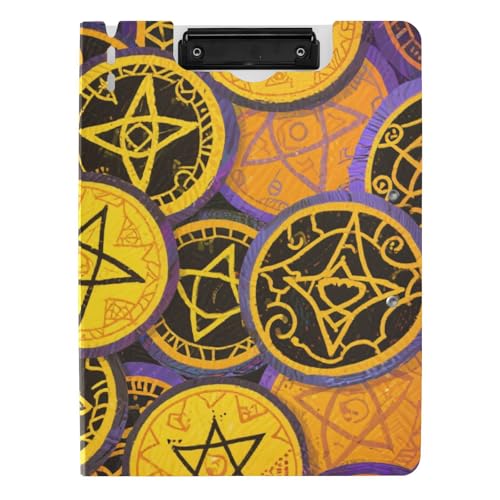 Klemmbrett Faltbares Happy Halloween Magic Badge A4 Klemmbrett Folio für Krankenpflege von Amooorous