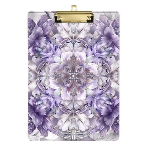 Klemmbrett für Kinder, Boho-Stil, A4, transparent, für Klassenzimmer, Zubehör für Lehrer, Elementar-Tabla para escribir Größe 22,9 x 30,5 cm, Violett / Grau Klemmbrett für Kinder, Boho-Stil, A4, transparent, für Klassenzimmer, Zubehör für Lehrer, Elementar-Tabla para escribir Größe 22,9 x 30,5 cm, Violett / Grau von Amooorous