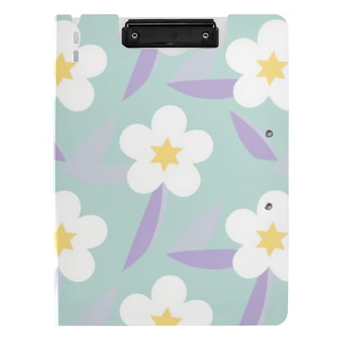 Klemmbrett mit Blumenmuster, weiß, hellgrün, A4, Klemmbrett, Padfolio zum Stillen Klemmbrett mit Blumenmuster, weiß, hellgrün, A4, Klemmbrett, Padfolio zum Stillen von Amooorous