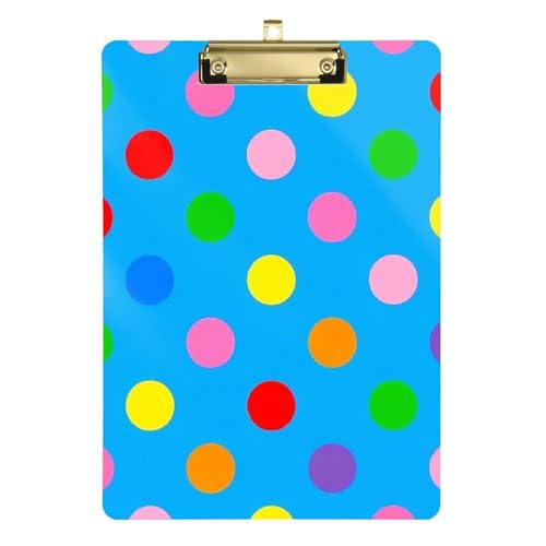 Klemmbrett mit Cartoon-Motiv, bunt, gepunktet, Blau, A4, schmale Klemmbretter, Hartplatte für Lehrer, Muss für Klassenzimmer, Elementar-Tabellen, Para Escribir, Größe 22,9 x 30,5 cm Klemmbrett mit Cartoon-Motiv, bunt, gepunktet, Blau, A4, schmale Klemmbretter, Hartplatte für Lehrer, Muss für Klassenzimmer, Elementar-Tabellen, Para Escribir, Größe 22,9 x 30,5 cm von Amooorous