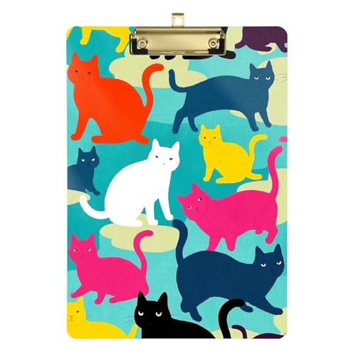Klemmbrett mit Dackel-Silhouetten, A4, niedliches Kunststoff-Klemmbrett, Standardloch für Schüler, Mädchen, Kinder, Lehrer, Klemmbrett, Tabla para escribir con Clip, Größe 22,9 x 30,5 cm Klemmbrett mit Dackel-Silhouetten, A4, niedliches Kunststoff-Klemmbrett, Standardloch für Schüler, Mädchen, Kinder, Lehrer, Klemmbrett, Tabla para escribir con Clip, Größe 22,9 x 30,5 cm von Amooorous