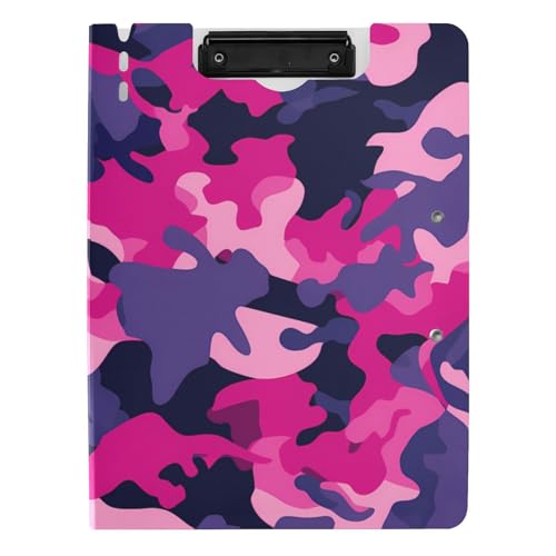 Klemmbrett mit Mappe, Camouflage, rötlich, pfirsichfarben, violett, A4, Klemmbrett mit Padfolio für die Schule Klemmbrett mit Mappe, Camouflage, rötlich, pfirsichfarben, violett, A4, Klemmbrett mit Padfolio für die Schule von Amooorous