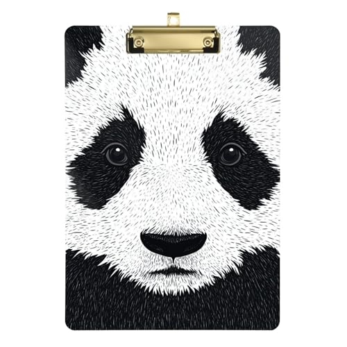 Klemmbrett mit Tier-Panda-Druck, A4, Sozialarbeiter-Klemmbrett, Standard-Loch, für Lehrer, Muss Haves Tabla para escribir con Clip, Größe 22,9 x 30,5 cm, Schwarz / Weiß Klemmbrett mit Tier-Panda-Druck, A4, Sozialarbeiter-Klemmbrett, Standard-Loch, für Lehrer, Muss Haves Tabla para escribir con Clip, Größe 22,9 x 30,5 cm, Schwarz / Weiß von Amooorous