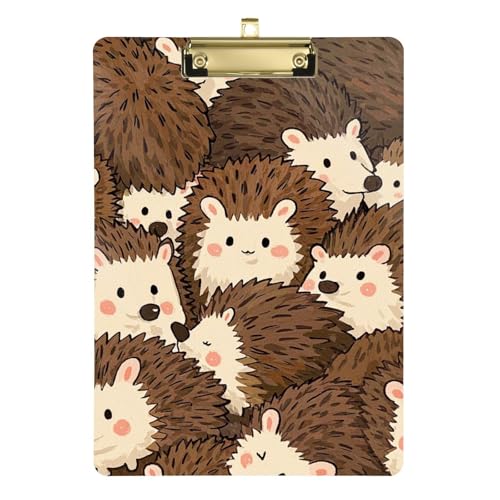 Klemmbrett mit niedlichem Cartoon-Igel, A4, für Rechnungen, Klemmbrett, Hartfaserplatte für Krankenpfleger, Studenten, Handel, Quest, Tabla para escribir con Clip, Größe 22,9 x 30,5 cm Klemmbrett mit niedlichem Cartoon-Igel, A4, für Rechnungen, Klemmbrett, Hartfaserplatte für Krankenpfleger, Studenten, Handel, Quest, Tabla para escribir con Clip, Größe 22,9 x 30,5 cm von Amooorous