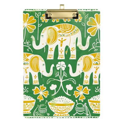 Klemmbrett mit thailändischem Muster, A4, Aluminium-Klemmbrett, Organisation, Standardloch für Krankenschwestern, Heimunternehmer, Tabla para escribir con Clip, Größe 22,9 x 30,5 cm Klemmbrett mit thailändischem Muster, A4, Aluminium-Klemmbrett, Organisation, Standardloch für Krankenschwestern, Heimunternehmer, Tabla para escribir con Clip, Größe 22,9 x 30,5 cm von Amooorous