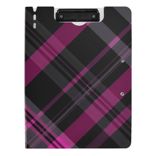 Klemmbrettmappe Lila Plaid A4 Klemmbrett Folio Ordner für Büro Klemmbrettmappe Lila Plaid A4 Klemmbrett Folio Ordner für Büro von Amooorous