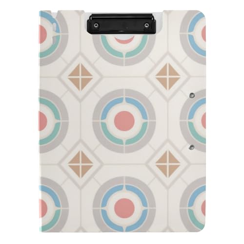 Klemmbrettmappe mit Aufbewahrung, exotische geometrische runde Muster, A4, Klemmbrett, Clipfolio für Büro Klemmbrettmappe mit Aufbewahrung, exotische geometrische runde Muster, A4, Klemmbrett, Clipfolio für Büro von Amooorous