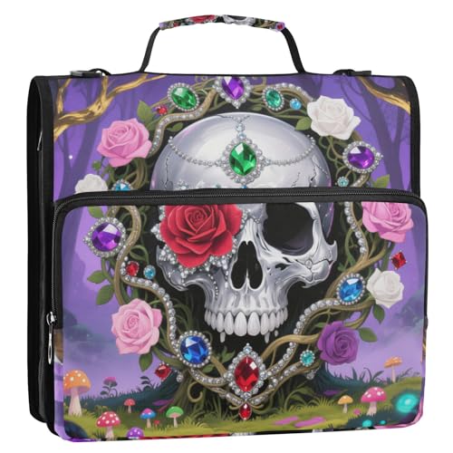 Magnificent Gem Carnival Skelett 3 Ringe 3,8 cm Büroordner Organizer mit Schultergurt inklusive Reißverschlusstasche Dokumentenmappe Organizer für Schule und Büro Carpeta con bolsillo Extra Magnificent Gem Carnival Skelett 3 Ringe 3,8 cm Büroordner Organizer mit Schultergurt inklusive Reißverschlusstasche Dokumentenmappe Organizer für Schule und Büro Carpeta con bolsillo Extra von Amooorous