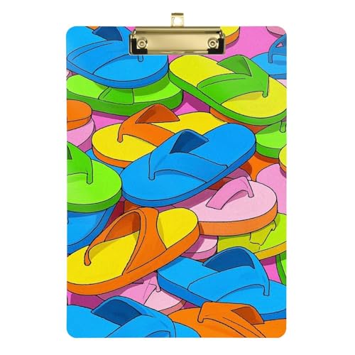 Niedliche Cartoon-Schuhe, Sommer, A4, flaches Klemmbrett, Sanitäter-Klemmbrett, Standardloch für Volleyball, Baseball, Trainer, Tabla para escribir con Clip, Größe 22,9 x 30,5 cm Niedliche Cartoon-Schuhe, Sommer, A4, flaches Klemmbrett, Sanitäter-Klemmbrett, Standardloch für Volleyball, Baseball, Trainer, Tabla para escribir con Clip, Größe 22,9 x 30,5 cm von Amooorous