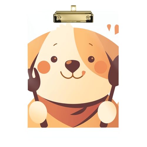 Niedlicher Cartoon-Hund, A4-Ordner mit Klemmbrett, Frauen-Klemmbrett, Acryl, niedlich für Lehrer, Portfolio, Klemmbrett, Tabla para escribir Größe 22,9 x 30,5 cm Niedlicher Cartoon-Hund, A4-Ordner mit Klemmbrett, Frauen-Klemmbrett, Acryl, niedlich für Lehrer, Portfolio, Klemmbrett, Tabla para escribir Größe 22,9 x 30,5 cm von Amooorous
