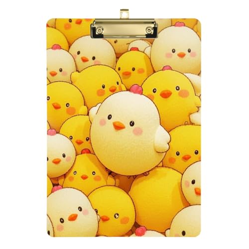Niedliches Cartoon-Huhn A4 dekoratives Klemmbrett mit Rückseite aus Kunststoff für Fußball, Softball, Coaching, Tische, Para Escribir, Größe 22,9 x 30,5 cm Niedliches Cartoon-Huhn A4 dekoratives Klemmbrett mit Rückseite aus Kunststoff für Fußball, Softball, Coaching, Tische, Para Escribir, Größe 22,9 x 30,5 cm von Amooorous