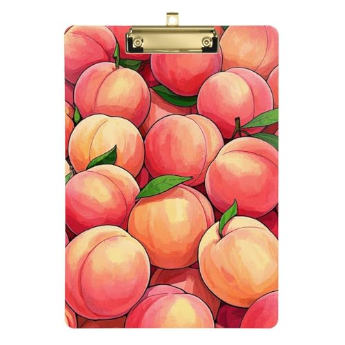 Niedliches Cartoon-Klemmbrett mit Früchten, Pfirsich, A4, Aluminium-Klemmbrett, Set aus Hartfaserplatte für Lehrer, Muss für Klassenzimmer, Elementar-Tabla para escribir con Clip, Größe 22,9 x 30,5 cm Niedliches Cartoon-Klemmbrett mit Früchten, Pfirsich, A4, Aluminium-Klemmbrett, Set aus Hartfaserplatte für Lehrer, Muss für Klassenzimmer, Elementar-Tabla para escribir con Clip, Größe 22,9 x 30,5 cm von Amooorous