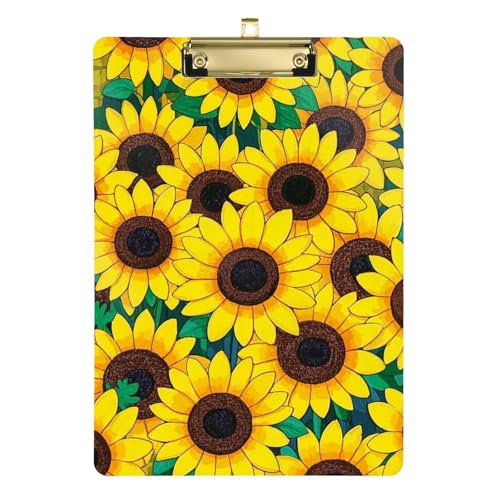 Niedliches Klemmbrett mit Cartoon-Blumen, Sonnenblume, A4, Ordner, Datei-Padfolio, niedliche Klemmbretter für Frauen, Kunststoff für Volleyball, Baseball, Trainer, Tabla para escribir Größe 22,9 x Niedliches Klemmbrett mit Cartoon-Blumen, Sonnenblume, A4, Ordner, Datei-Padfolio, niedliche Klemmbretter für Frauen, Kunststoff für Volleyball, Baseball, Trainer, Tabla para escribir Größe 22,9 x von Amooorous