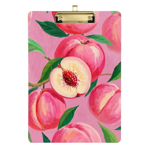 Ölgemälde Feeling Pink Pfirsich A4 Nursing School Klemmbrett Krankenschwester Pocket Klemmbrett Acryl niedlich für Krankenschwestern Home Contractor Tablas para escribir Größe 9 x 12 von Amooorous