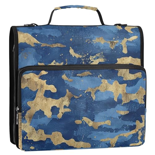 Organizer mit 3 Ringen, mit Griff und abnehmbarem Schultergurt, mehrere Taschen, Dokumentenmappe, Organizer für Schule/Büro, Clip de Cremallera escolar Organizer mit 3 Ringen, mit Griff und abnehmbarem Schultergurt, mehrere Taschen, Dokumentenmappe, Organizer für Schule/Büro, Clip de Cremallera escolar von Amooorous