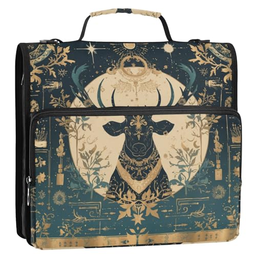 Saiga Ringbuch mit 3 Ringen, Reißverschluss, mit Schultergurt, mehrere Fächer, Aufbewahrungstasche für Mittelschule, Bolsa de almacenamiento de archivos Saiga Ringbuch mit 3 Ringen, Reißverschluss, mit Schultergurt, mehrere Fächer, Aufbewahrungstasche für Mittelschule, Bolsa de almacenamiento de archivos von Amooorous
