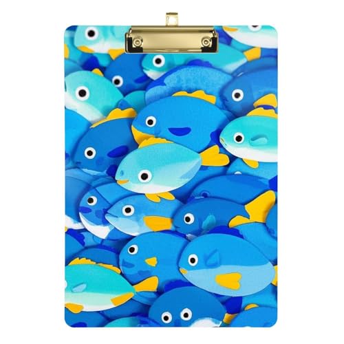 Süßes Cartoon-Fisch-Klemmbrett, A4, für Damen, Standard-Loch, für Krankenpfleger, Studenten, Handel, Quest, Tabla para escribir Größe 22,9 x 30,5 cm, Blau Süßes Cartoon-Fisch-Klemmbrett, A4, für Damen, Standard-Loch, für Krankenpfleger, Studenten, Handel, Quest, Tabla para escribir Größe 22,9 x 30,5 cm, Blau von Amooorous