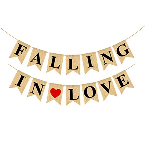 AMOSFUN Falling IN Love Hochzeit Banner hängen Brief Banner Sackleinen Girlande Dekoration für Hochzeit Engagement Valentinstag Party Supplies AMOSFUN Falling IN Love Hochzeit Banner hängen Brief Banner Sackleinen Girlande Dekoration für Hochzeit Engagement Valentinstag Party Supplies von Amosfun