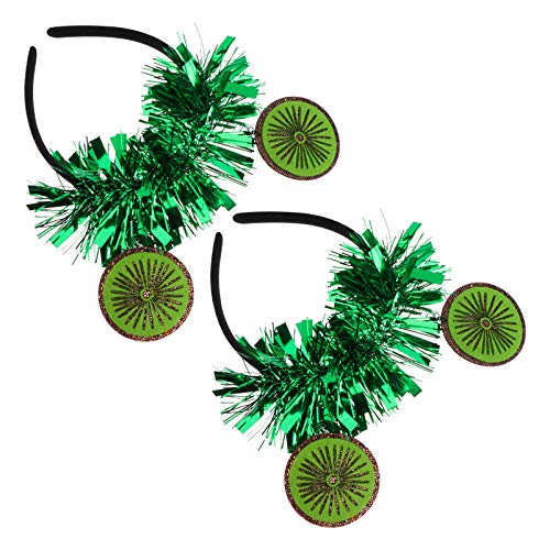 Abaodam 2 St¨¹ck Hawaii-Party-Kopf-Boppers Kiwi Obst Stirnband Glitzer Sommer Luau Haar Hoop Neuheit Haarschmuck f¨¹r Kinder Strand Party Gr¨¹n Abaodam 2 St¨¹ck Hawaii-Party-Kopf-Boppers Kiwi Obst Stirnband Glitzer Sommer Luau Haar Hoop Neuheit Haarschmuck f¨¹r Kinder Strand Party Gr¨¹n von Amosfun