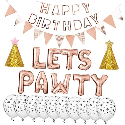 Amosfun 1 Ballon für Haustierparty rose gold ballons geburtstagsbanner Roségoldene Luftballons Haustierballons Partydekorationen für Haustiere Haustier Hund Geburtstagszubehör Amosfun 1 Ballon für Haustierparty rose gold ballons geburtstagsbanner Roségoldene Luftballons Haustierballons Partydekorationen für Haustiere Haustier Hund Geburtstagszubehör von Amosfun