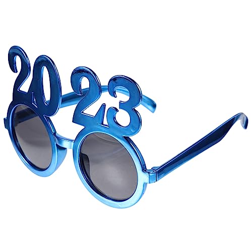 Amosfun 1 Paar 2023 digitale Brille Plastiktisch culio silvester- party- brille weihnachtsbrille Geschenke für Männer Massengeschenk neujahr versorgung kreative brillen Kleidung Requisiten von Amosfun