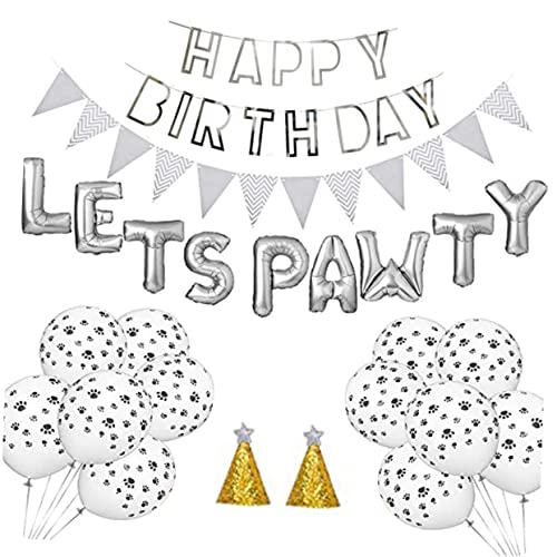 Amosfun 1 Partydekorationen für Haustiere hundeballon Silberne Geburtstagsballons Tiergeburtstagsballons Haustier Hunde Geburtstagsdekorationen Ballon für Haustierparty Silver Amosfun 1 Partydekorationen für Haustiere hundeballon Silberne Geburtstagsballons Tiergeburtstagsballons Haustier Hunde Geburtstagsdekorationen Ballon für Haustierparty Silver von Amosfun