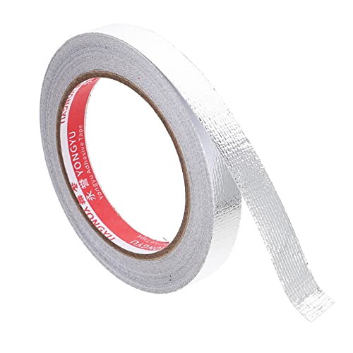 Amosfun 1 Rolle Folienband Reparatur Glasfaser Temperatur Streifen Naht Rohre Hitze window sealing tape klebeband für rohrisolierung Isolierdichtband Abdichtband aus Aluminiumfolie Silver von Amosfun