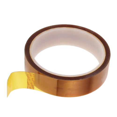 Amosfun 1 Rolle Hochtemperaturbeständiges Klebeband Hochtemperaturklebeband Heizband Für Sublimation Thermal- Wärmeband Sublimation Von Wärmebändern Hitze Polyimid Brown von Amosfun