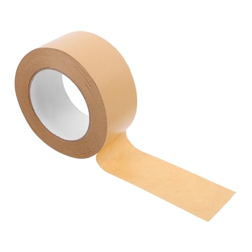 Amosfun 1 Rolle Packband Aus Papier Sich Bewegendes Band Karton Verpackung Band Masse Streifen Klebeband Wickelband Papierversandband Bildrahmenband Pappband Brown von Amosfun