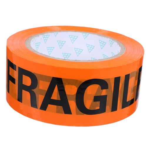 Amosfun 1 Rolle Packband für Umzugskartons Warnband zerbrechliche Aufkleber für Kartons Zerbrechliche Bänder bewegen schwer Versand zerbrechliches Band Klebeband Opp von Amosfun