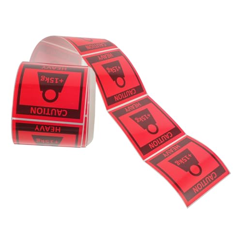 Amosfun 1 Rolle Schweres Warnlabel beweglicher Aufkleber ziehen um Verpackung Aufkleber-Etiketten sich bewegendes Band Aufkleber für den Umzug Aufkleber für den Versand rot Amosfun 1 Rolle Schweres Warnlabel beweglicher Aufkleber ziehen um Verpackung Aufkleber-Etiketten sich bewegendes Band Aufkleber für den Umzug Aufkleber für den Versand rot von Amosfun